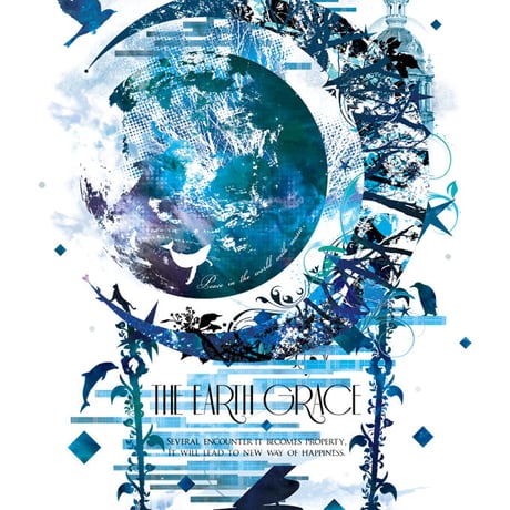 音楽アートTシャツ「THE EARTH GRACE」