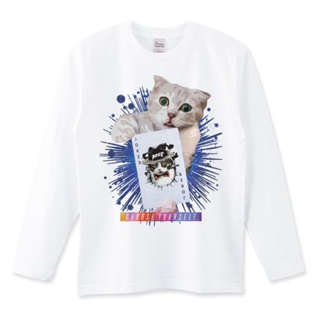 おもしろねこ長袖Tシャツ「JOKER CATS」