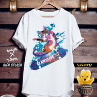 ねこスケートボードTシャツ「HIGH SPLASH」