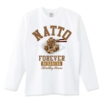 おもしろフード長袖Tシャツ「ネバネバナットウ」