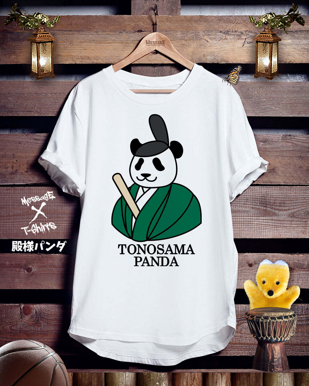 おもしろパンダTシャツ「殿様パンダ」 | MessagE