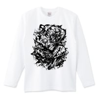 動物アート長袖Tシャツ「Don't Be Afraid」