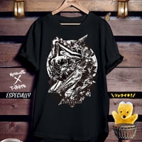 グラフィックアート黒Tシャツ「ESPECIALLY」