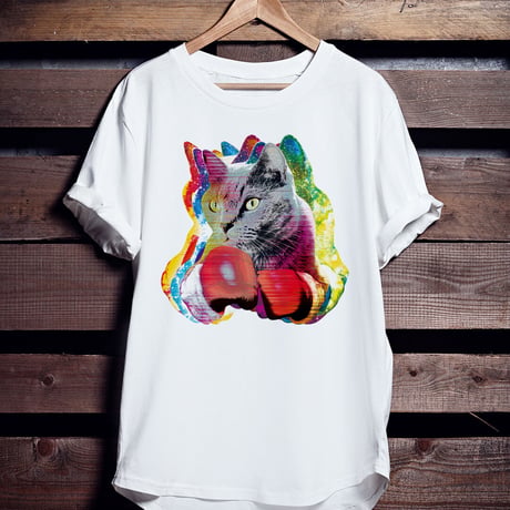 ねこボクシングTシャツ「Boxer Cats」