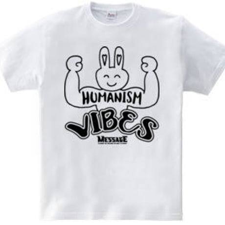 イラストTシャツ「バイブスうさピョン」