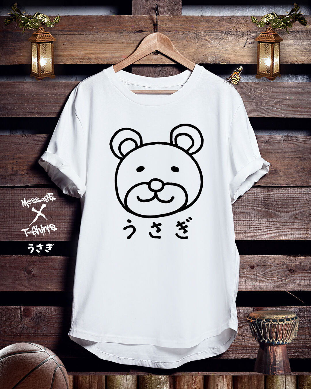 MOMENTEL RABBIT T-SHIRT モーメンタル　ウサギプリント MOMENTEL RABBIT T-SHIRT モーメンタル ウサギプリント