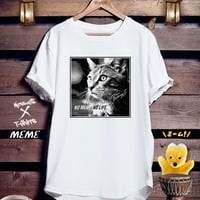 猫ミームTシャツ「MEME [BLACK]」