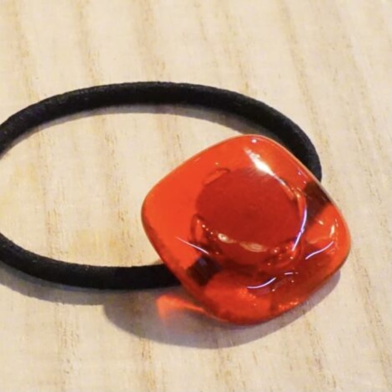 気泡のヘアゴム | みやじまガラス工房Fizz Glass