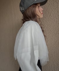 shoulder tulle tops