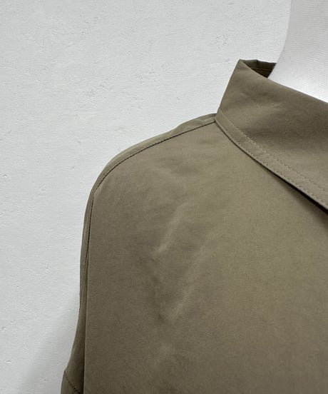 sheer shiny hem shirt