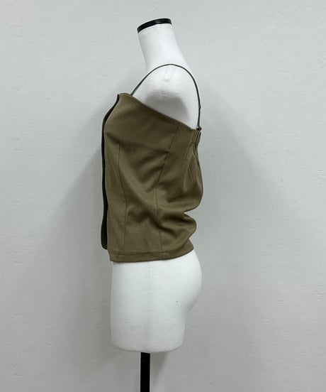 front button cami bustier