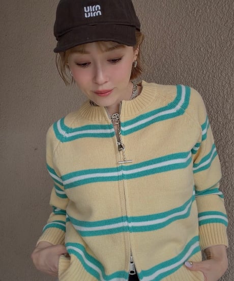 double zip cardigan