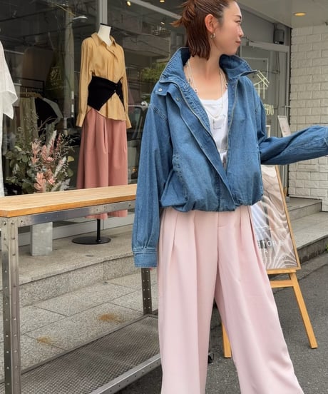 standcollar denim blouson