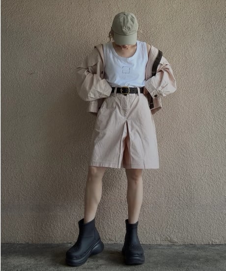 【Amu】 2way logo tanktop