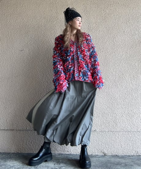 side line balloon skirt