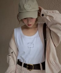 【Amu】 2way logo tanktop