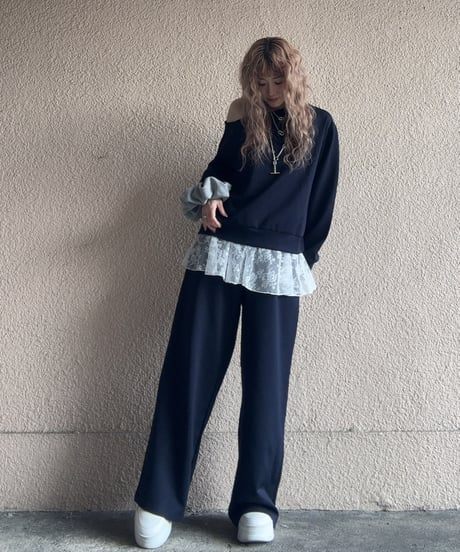 lace layered sweat 3SET