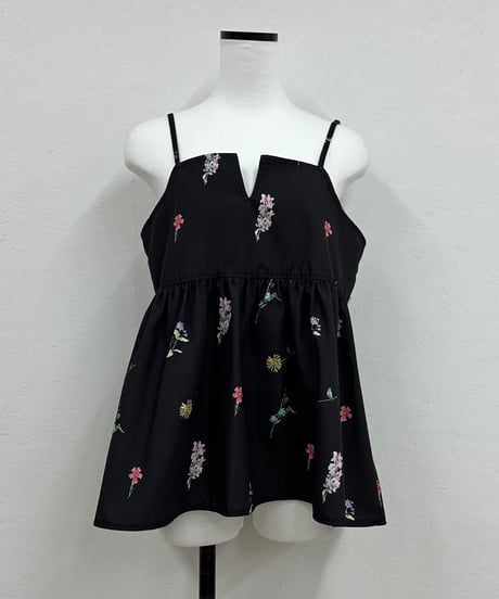 flower print cami bustier