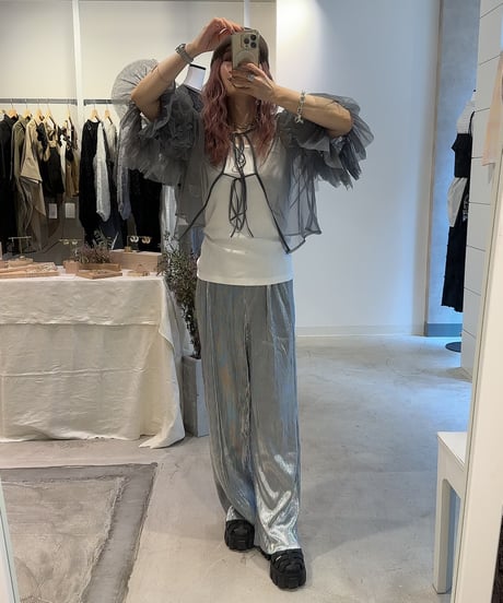 metallic pants