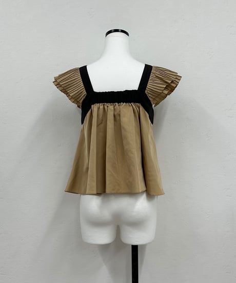 【DOS DIOSAS】pleats shoulder cami