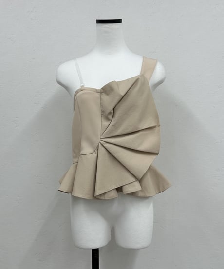 【DOS DIOSAS】peplum frill bustier