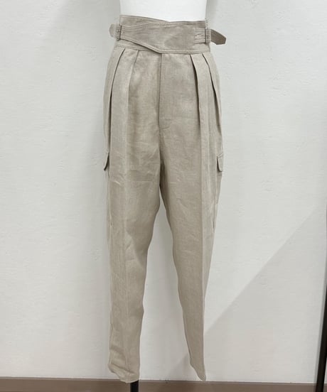 linen tapered pants