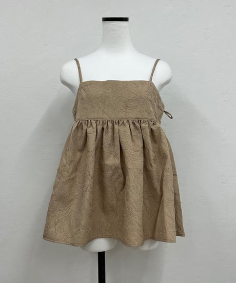 jacquard peplum cami