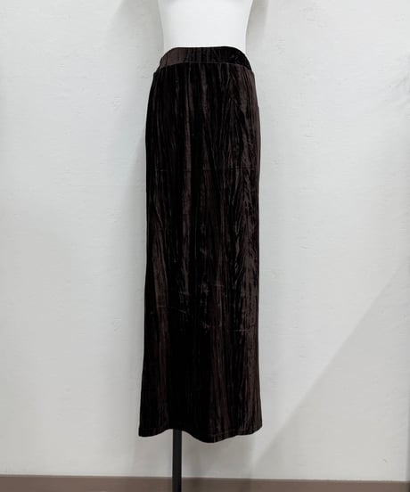 clash velour skirt