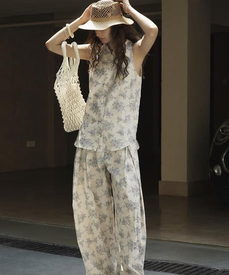 flower design tuck wide PT