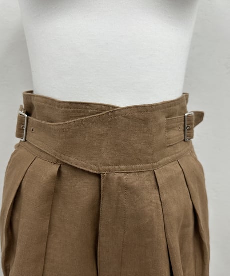 linen tapered pants