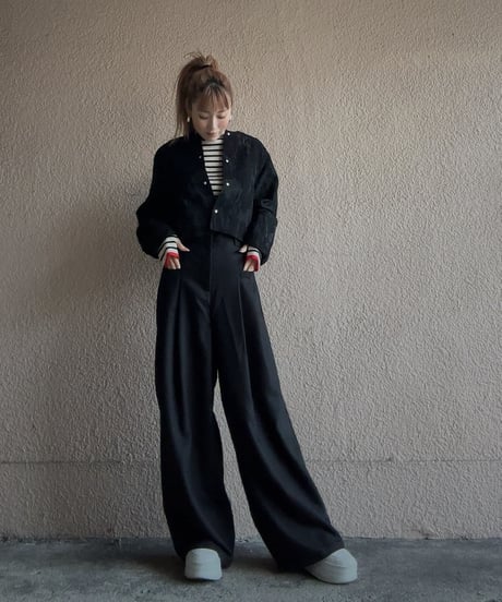【DOS DIOSAS】jacquard short jacket