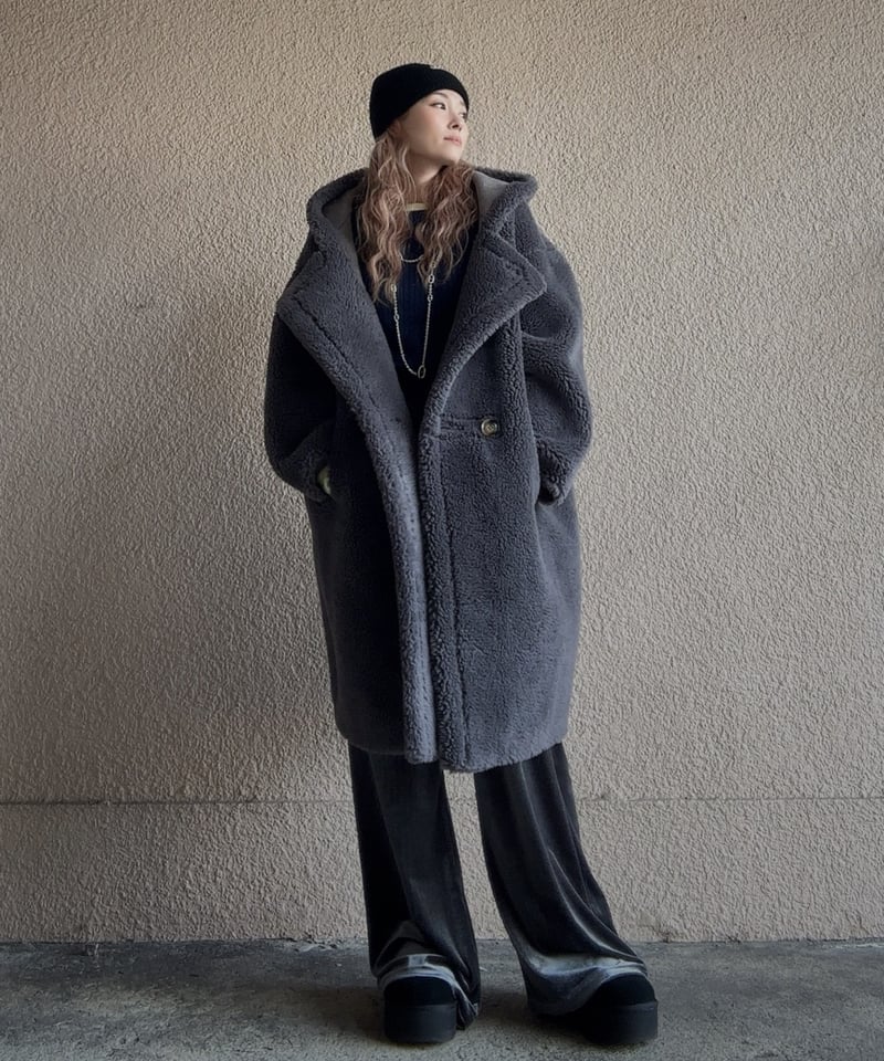 KARRY】long boa coat | Amu