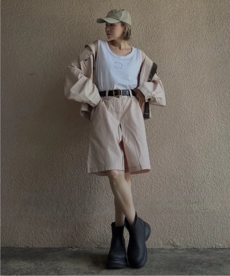 【Amu】 2way logo tanktop