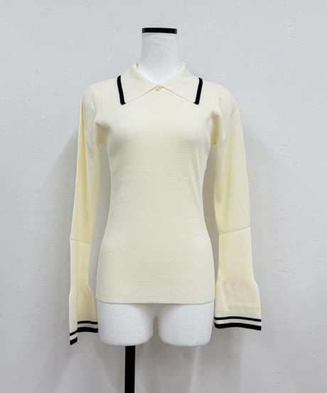 pearl button poloknit