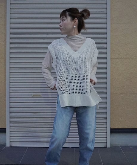 crochet hand knitvest