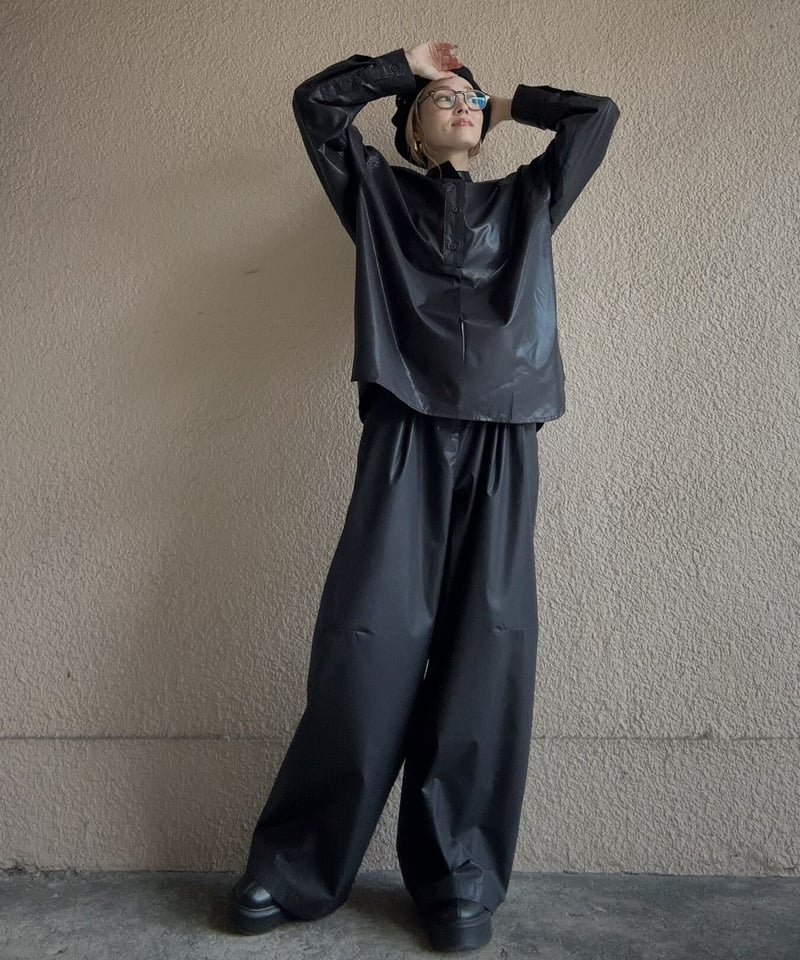 glossy tuck wide PT | Amu