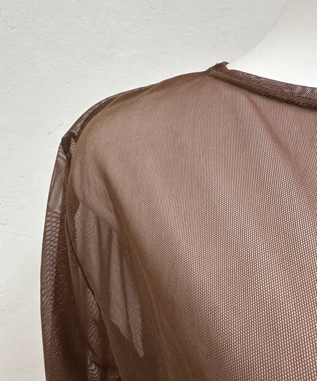 【別注】 bicolor sheer tops