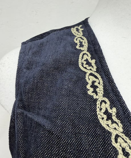 embroidery vest　tuckPT woolJK 3SET