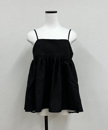 jacquard peplum cami