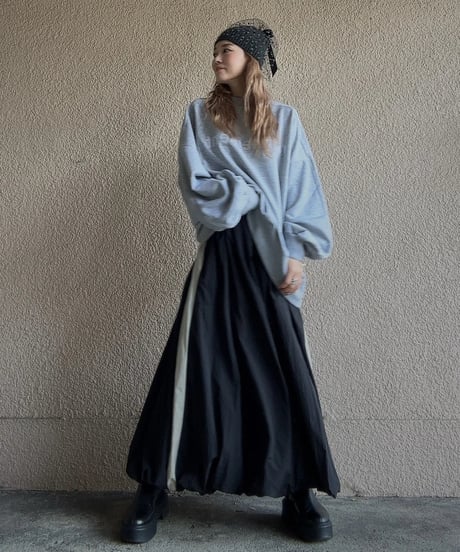 side line balloon skirt