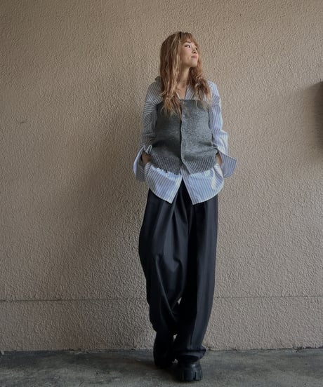 stripe longcuffs shirt