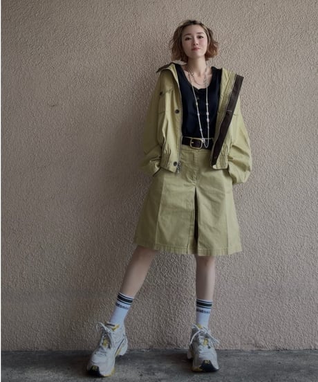 bicolor half pants