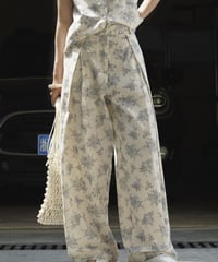 flower design tuck wide PT