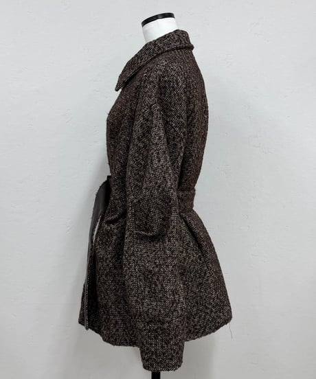 peplum tweed jacketcoat