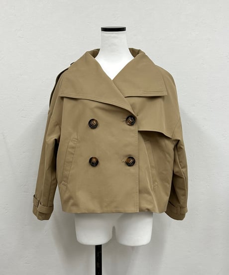 【Amu】short trench coat