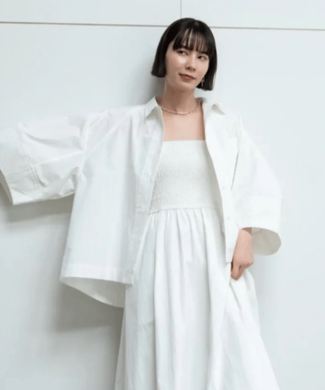 【KARRY】curve sleeve shirt
