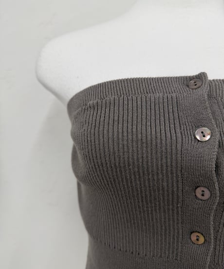 【Limue】bustier set shirt