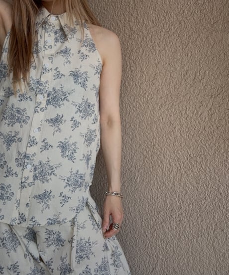 flower design shirt ＆cami