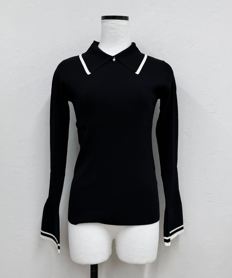 pearl button poloknit | Amu