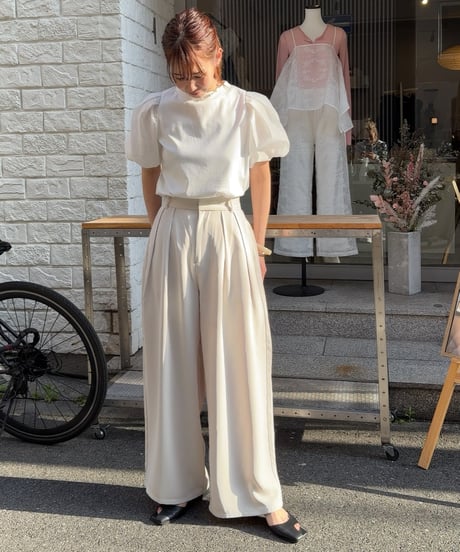 estertwill tuck pants